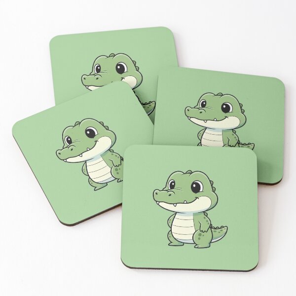 Item preview, Cute Baby Alligator Cartoon With Big Eyes designed and sold by LightArt25.