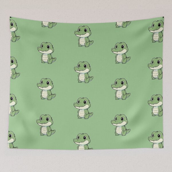 Item preview, Cute Baby Alligator Cartoon With Big Eyes designed and sold by LightArt25.
