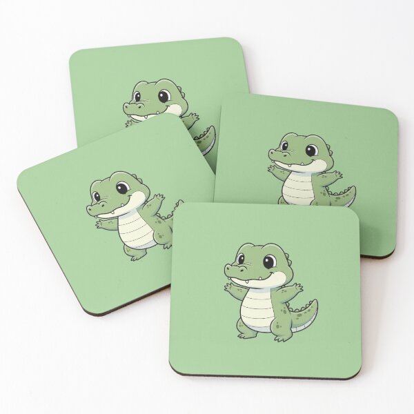 Item preview, Cute Baby Alligator Cartoon With Big Eyes designed and sold by LightArt25.