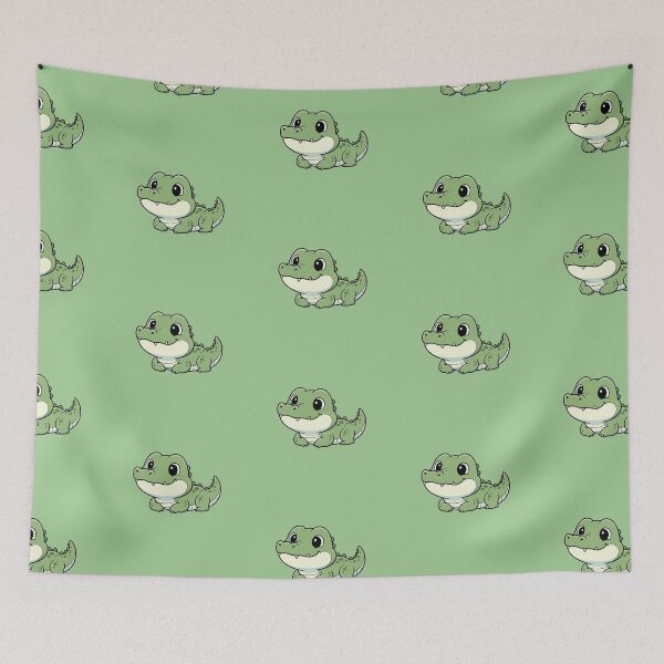 Item preview, Cute Baby Alligator Cartoon With Big Eyes designed and sold by LightArt25.