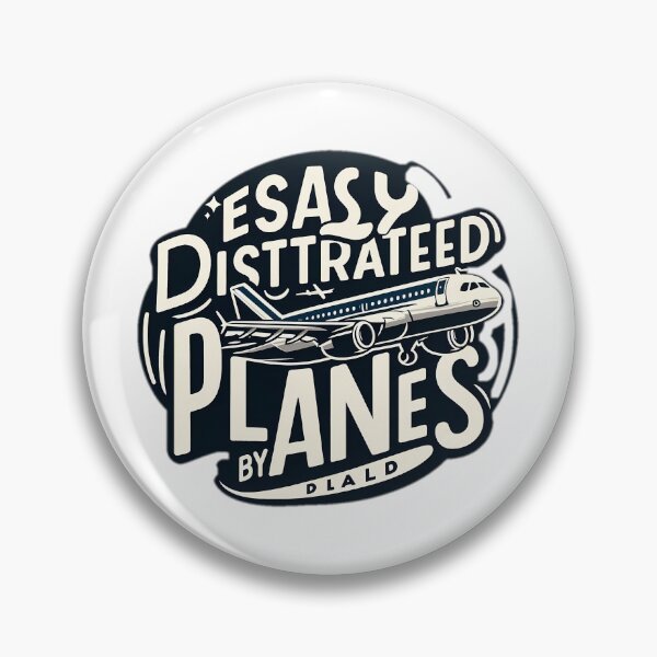 Item preview, easily distracted by planes designed and sold by NCNGDESIGN.