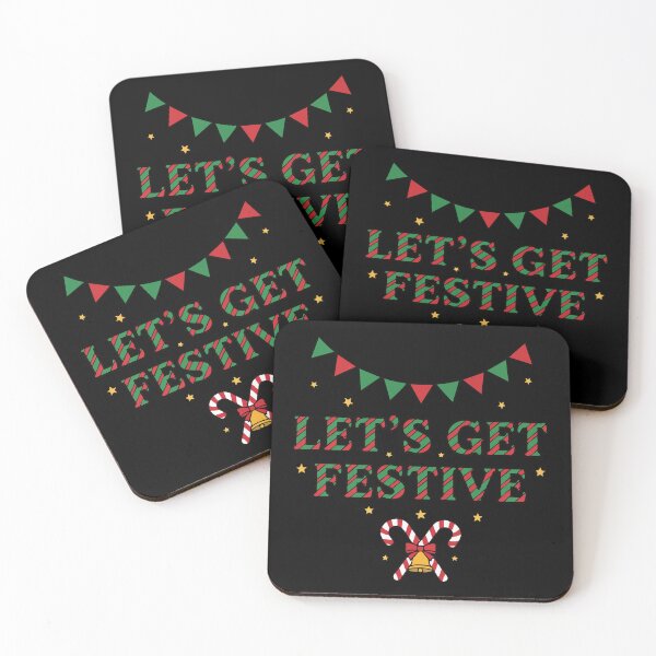Item preview, Let’s Get Festive Christmas Holiday Art designed and sold by graphicnew.