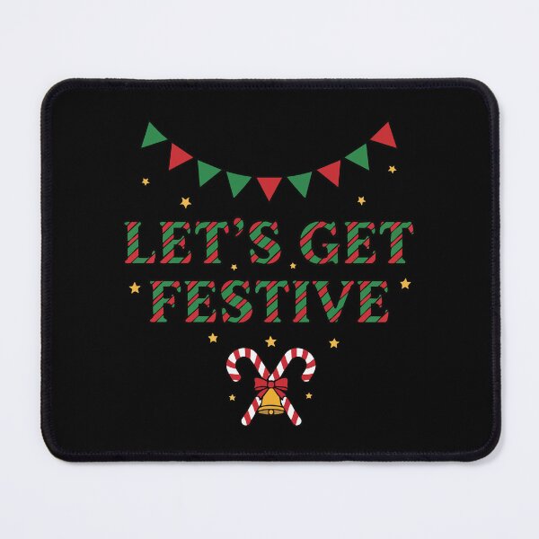 Item preview, Let’s Get Festive Christmas Holiday Art designed and sold by graphicnew.