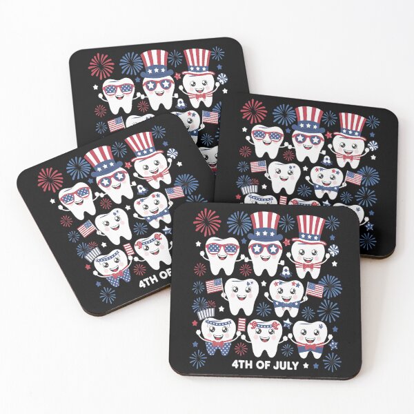 Item preview, 4th Of July American Dental Teeth US Flag Patriotic designed and sold by KonopikaaArt.