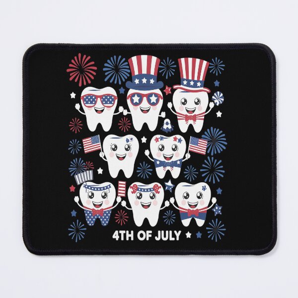 Item preview, 4th Of July American Dental Teeth US Flag Patriotic designed and sold by KonopikaaArt.