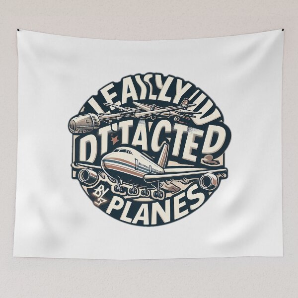 Item preview, easily distracted by planes designed and sold by NCNGDESIGN.