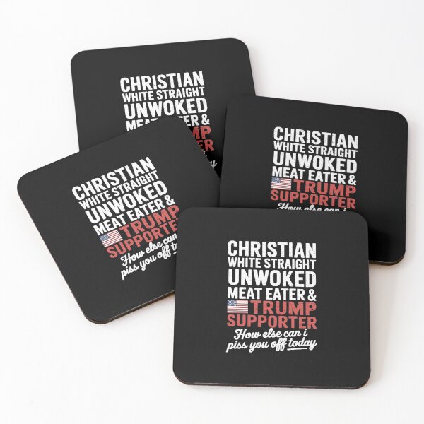 Item preview, Trump Supporter Christian White Straight Unwoke designed and sold by GamtosMintys.