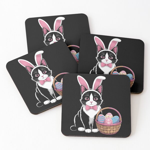 Item preview, Cute Cat Kitty Easter Day Bunny Eggs Cat Lover designed and sold by VENOM0RIOT.