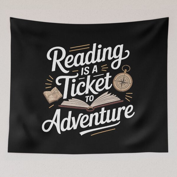 Item preview, Bookworm Adventure Reading Tee Great Literary Gifts designed and sold by Colorful Designs.