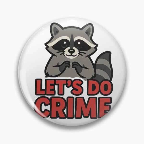 Item preview, Mischief Mode: Let’s Do Crime Raccoon Sticker ?? designed and sold by Epic TV USA.