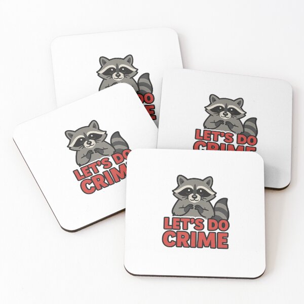 Item preview, Mischief Mode: Let’s Do Crime Raccoon Sticker ?? designed and sold by Epic TV USA.