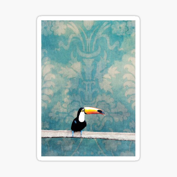 toucano tropical blue Sticker
