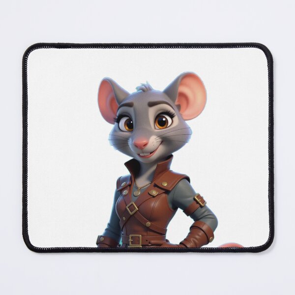 Item preview, rat mouse furry rogue woman in leather armor designed and sold by Prestons Corner.