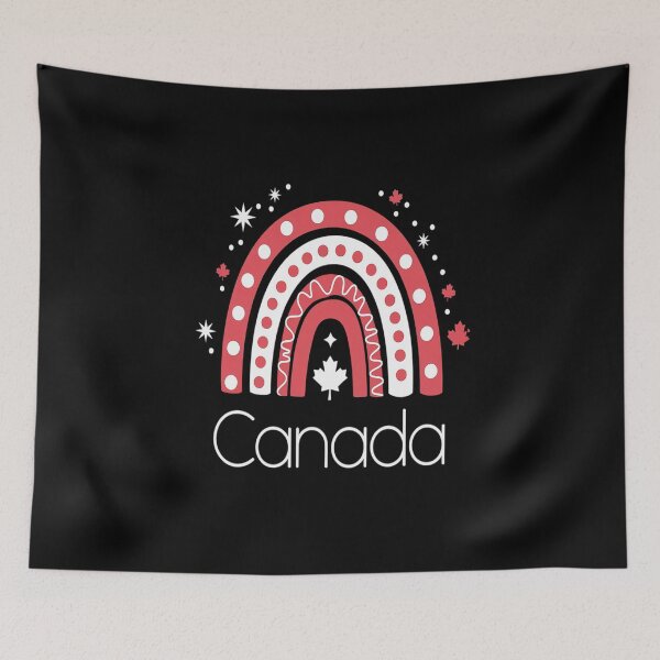 Item preview, Canada Maple Leaf Canadian Roots American Rainbow designed and sold by KonopikaaArt.