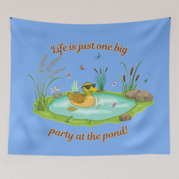 Item preview, Life is just one big party at the pond! designed and sold by Brickroad Dsigns.