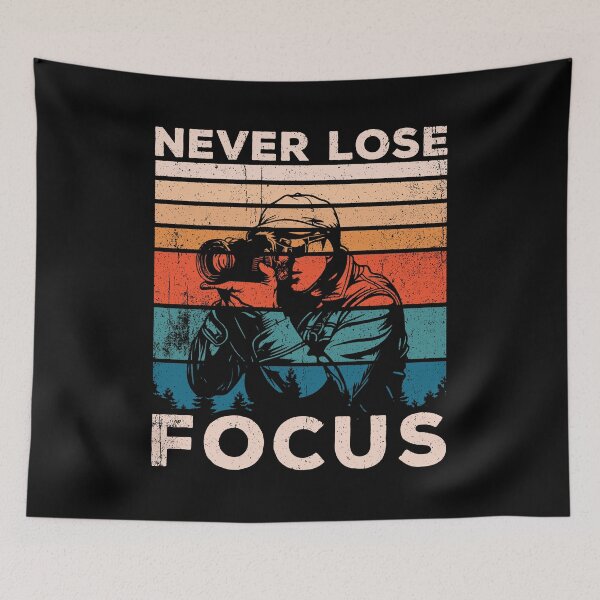 Item preview, Never Lose Focus - Vintage Photographer Camera Lover designed and sold by keviacevarya.