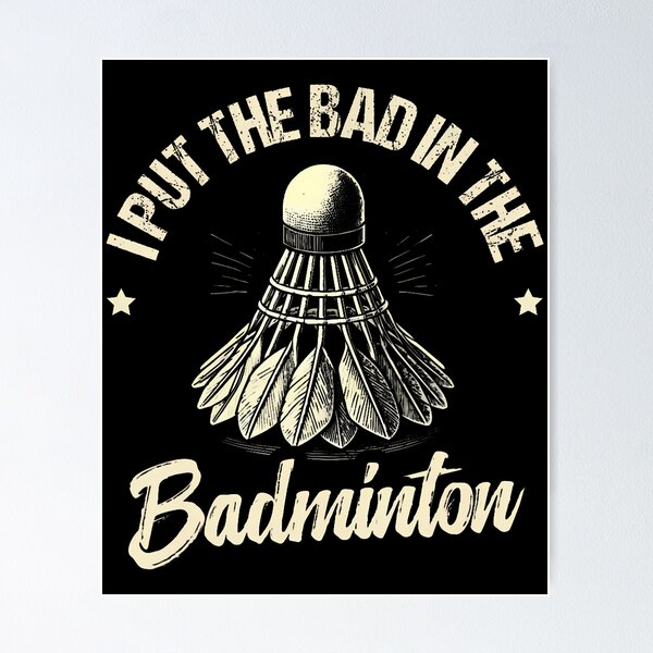 Item preview, Funny Badminton Player Love Shuttlecock designed and sold by MavisJoseph.