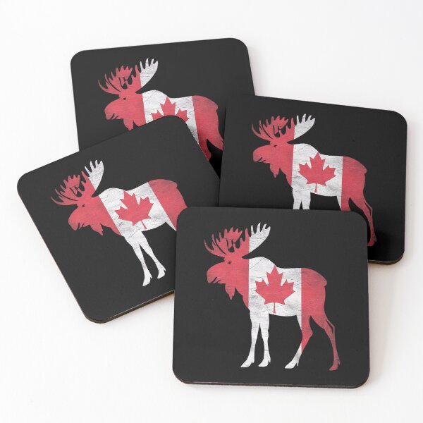 Item preview, Canadian Flag Moose Canada Day designed and sold by KonopikaaArt.