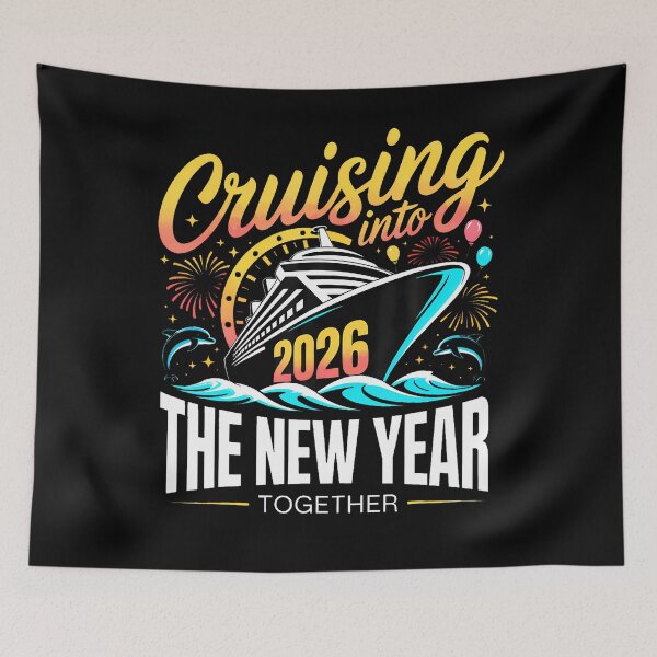 Item preview, Cruising Into The New Year 2026 Matching Family Cruise Party designed and sold by vaharisanic.