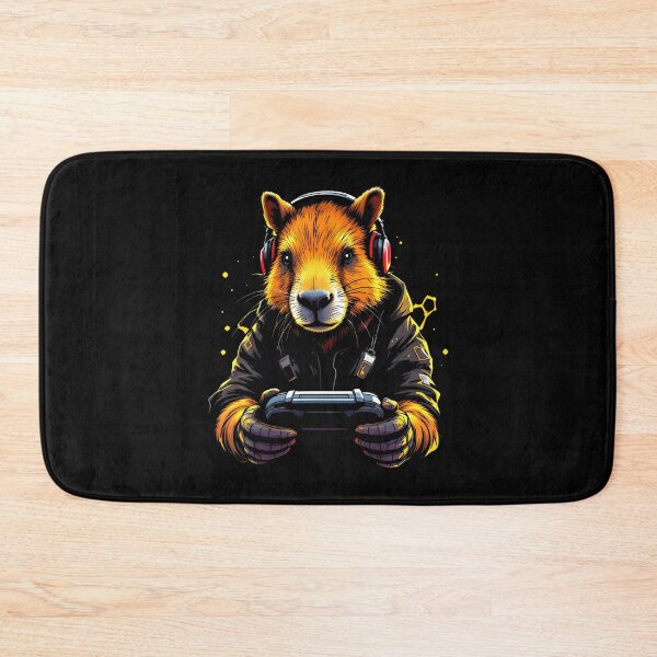 Artikelvorschau, Lustiges Capybara-Gamepad-Kopfhörer-Videospiel-Gamer entworfen und verkauft von MavisJoseph.