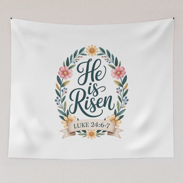 Artikelvorschau, Er ist auferstanden – Osterblumen – Jesus – Christliches Ostern entworfen und verkauft von VENOM0RIOT.