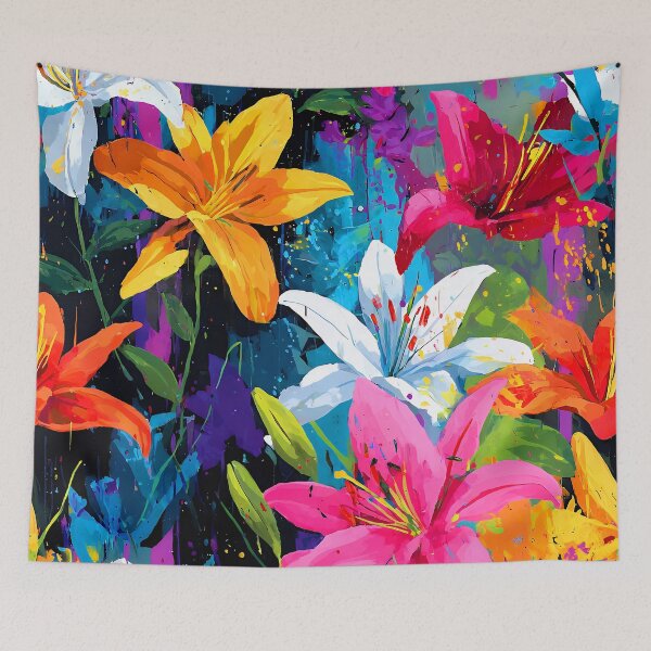 Item preview, Vibrant Tropical Island Festival Of Flowers Colorful Art designed and sold by DEC02.