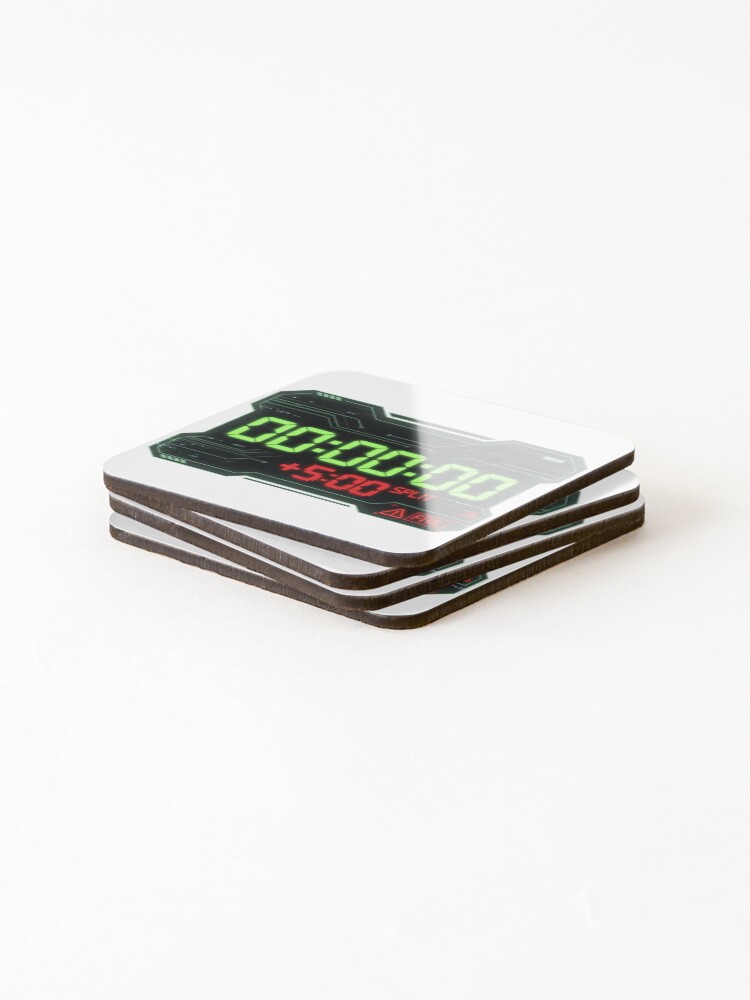 Thumbnail 4 of 5, Coasters (Set of 4), he Run Is Dead: Speedrunner HUD Fail designed and sold by NextLevelThread.