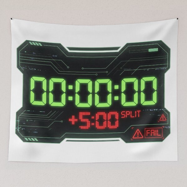 Item preview, he Run Is Dead: Speedrunner HUD Fail designed and sold by NextLevelThread.