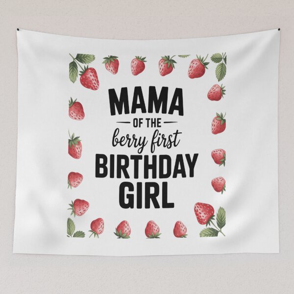 Item preview, Mama of The Berry First Birthday Girl Sweet One Strawberry designed and sold by KonopikaaArt.