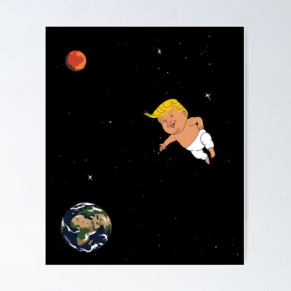 Item preview, Trump Baby Blimp Balloon Mars Mission Space Force designed and sold by GamtosMintys.