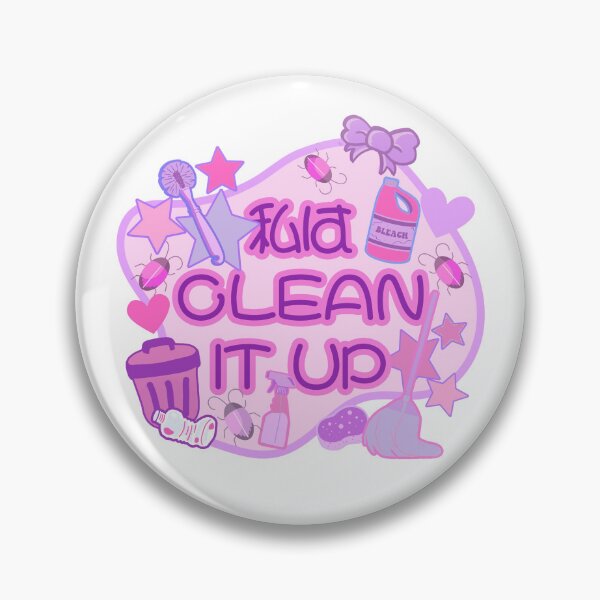 Item preview, Niffty - CLEAN IT UP Japanese - Yami Kawaii Cute designed and sold by EvergreenRevolt.