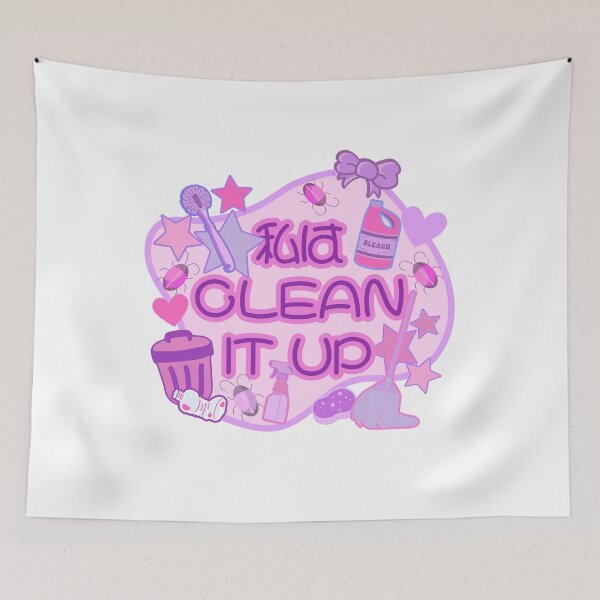 Item preview, Niffty - CLEAN IT UP Japanese - Yami Kawaii Cute designed and sold by EvergreenRevolt.