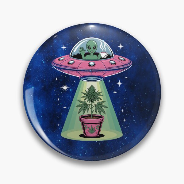 Item preview, “Alien Abduction – Cosmic Cannabis Encounter designed and sold by MysticOzzy.