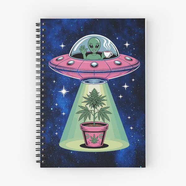 Item preview, “Alien Abduction – Cosmic Cannabis Encounter designed and sold by MysticOzzy.