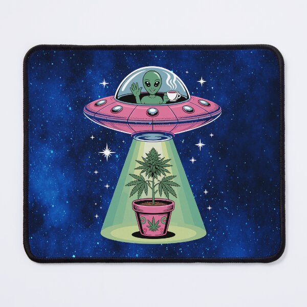 Item preview, “Alien Abduction – Cosmic Cannabis Encounter designed and sold by MysticOzzy.