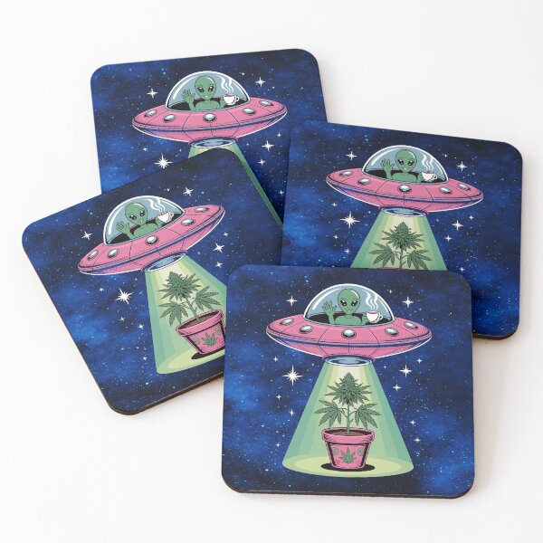 Item preview, “Alien Abduction – Cosmic Cannabis Encounter designed and sold by MysticOzzy.