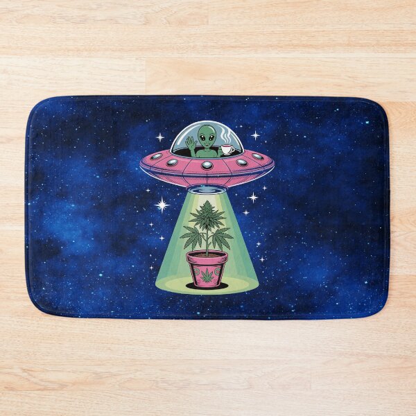 Item preview, “Alien Abduction – Cosmic Cannabis Encounter designed and sold by MysticOzzy.