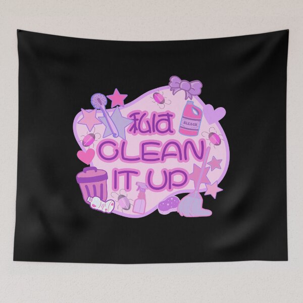Item preview, Niffty - CLEAN IT UP Japanese - Yami Kawaii Cute designed and sold by EvergreenRevolt.