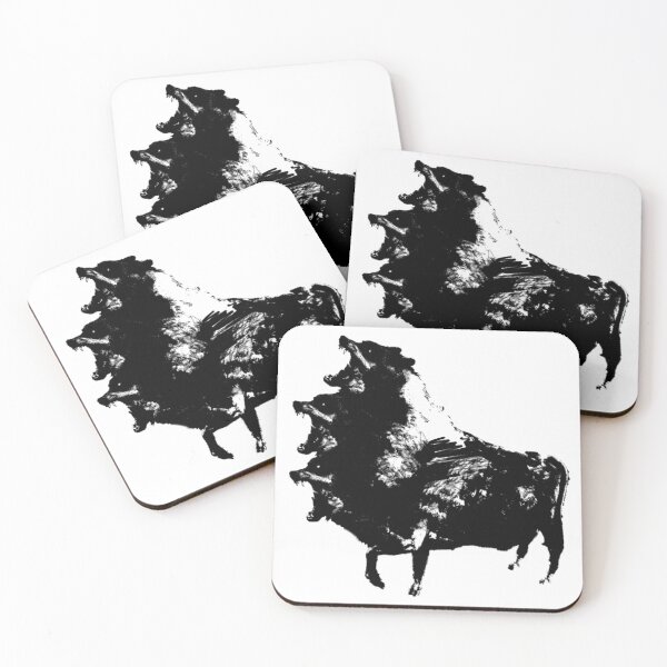 Item preview, unified wolves in black and white designed and sold by Ignorante.