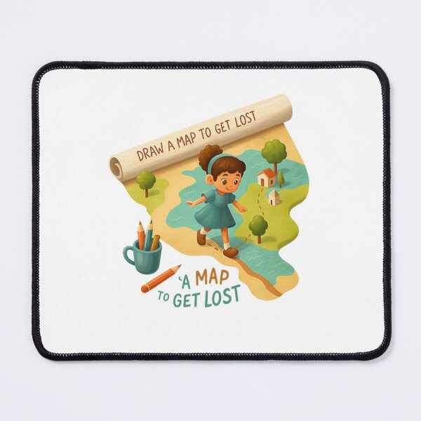 Item preview, Draw a Map to Get Lost – Realistic 3D Adventure Illustration T-Shirt Design designed and sold by Gurjeetpixelart.