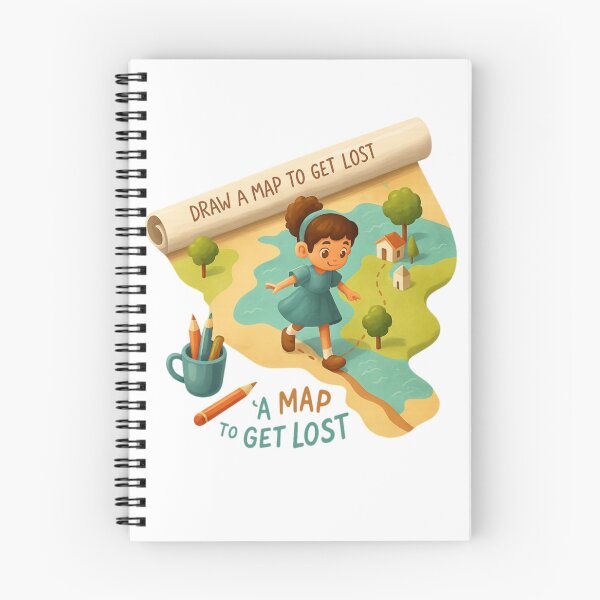 Item preview, Draw a Map to Get Lost – Realistic 3D Adventure Illustration T-Shirt Design designed and sold by Gurjeetpixelart.