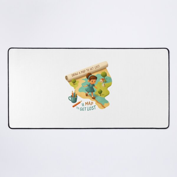 Item preview, Draw a Map to Get Lost – Realistic 3D Adventure Illustration T-Shirt Design designed and sold by Gurjeetpixelart.