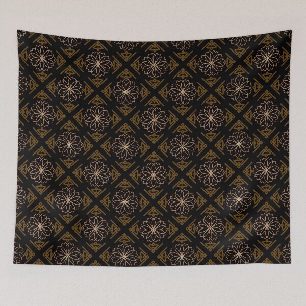 Item preview, Black and gold flower designed and sold by Aethra.