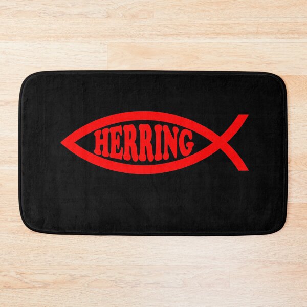 Item preview, Funny Nerdy Logical Fallacy Herring Red Fish Symbol Skeptic Red Text designed and sold by MathWare MathClips.