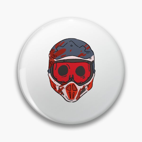Item preview, Motocross Skull Helmet - Dirt Bike Lover Gift - White designed and sold by RNASstuff.