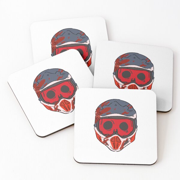 Item preview, Motocross Skull Helmet - Dirt Bike Lover Gift - White designed and sold by RNASstuff.