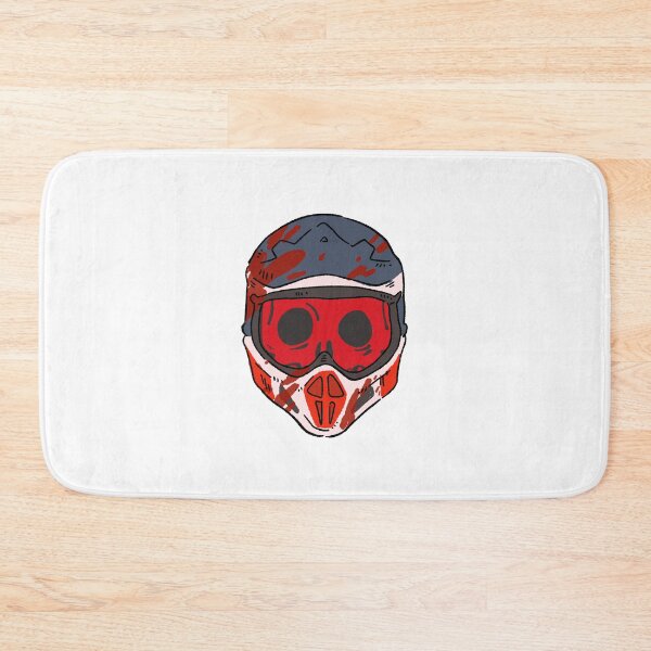 Item preview, Motocross Skull Helmet - Dirt Bike Lover Gift - White designed and sold by RNASstuff.