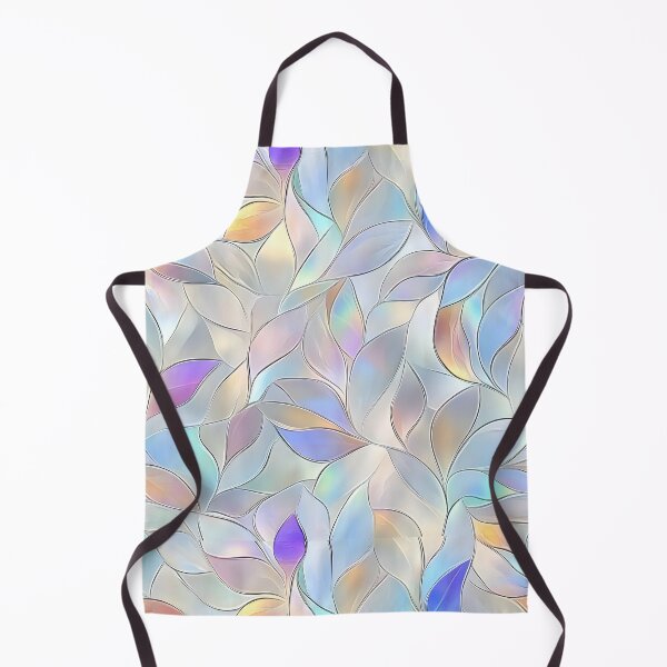 Item preview, Iridescent Pastel Glass Leaf Pattern – Soft Abstract Seamless Design designed and sold by Inspiring Strokes.