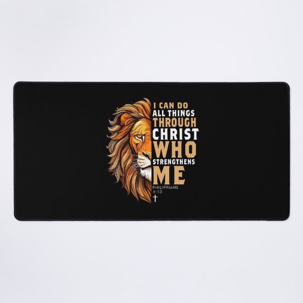 Item preview, Christian I Can Do All Things Through Christ Lion designed and sold by CandyceMillie.