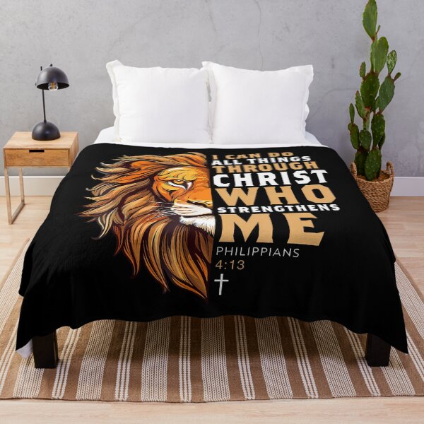 Item preview, Christian I Can Do All Things Through Christ Lion designed and sold by CandyceMillie.